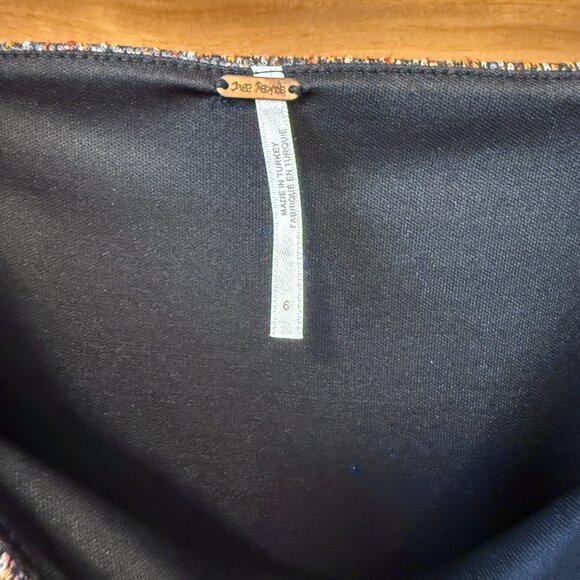 REVOLVE Free People Uptown Girl Plaid Tweed Long Sleeve Mini Dress Women size 6 - Picture 3 of 8